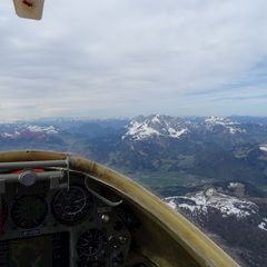 Flugwegposition um 09:08:09: Aufgenommen in der Nähe von Gemeinde Werfenweng, 5453, Österreich in 1986 Meter